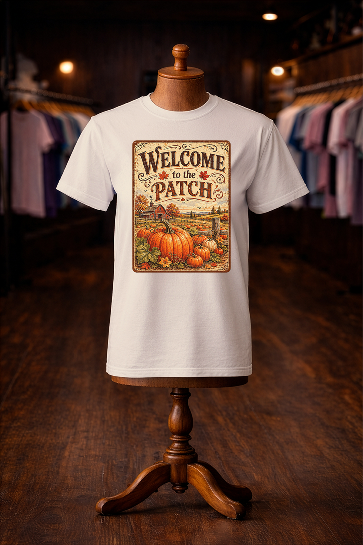 Vintage Fall Tin Signs Collection