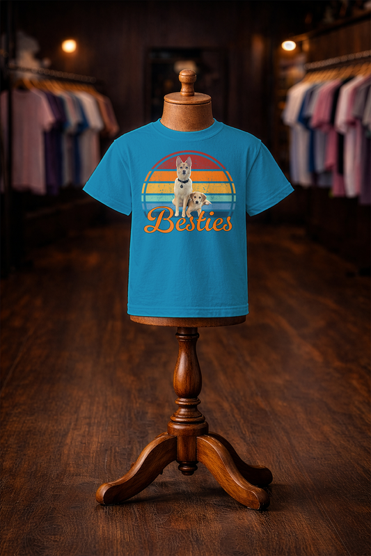 Custom Retro Pet Sunset - Kid's