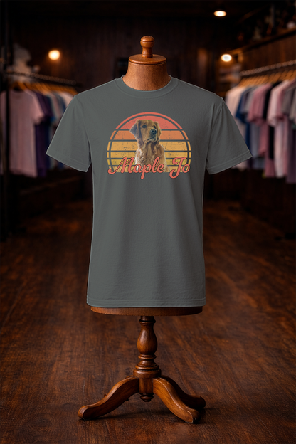 Custom Retro Pet Sunset - Men's
